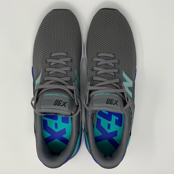 🆕 New Balance X90 Men’s Sneakers - Grey/Tidepool - Picture 7 of 8